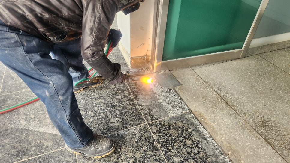 버너 작업 시작